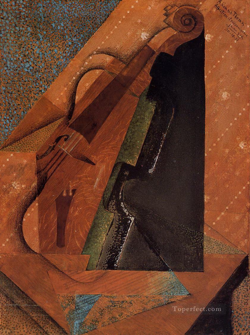 the violin 1914 Juan Gris Oil Paintings